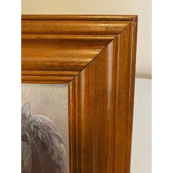 VTG Rosemary Sarah Welch Dufex Foil Print Equestrian Working Horses Wall Art 80s - Picture 6 of 9